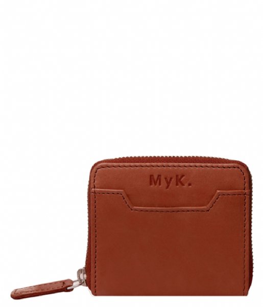 MyK Bags Zip wallet Purse Dawn chestnut