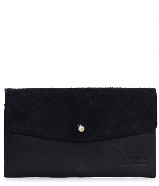 O My Bag Flap wallet Ella Purse black soft grain