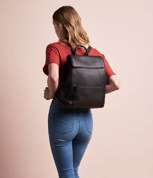 O My Bag Laptop Backpack Jean Backpack 13 Inch black soft grain