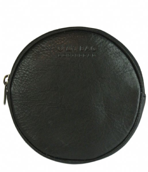 O My Bag Coin purse Luna Purse black soft grain