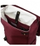 O My Bag Laptop Backpack Mau Backpack 15 Inch burgundy waxed canvas / brown hunter