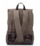 O My Bag Laptop Backpack Mau Backpack 15 Inch olive waxed canvas / dark brown hunter