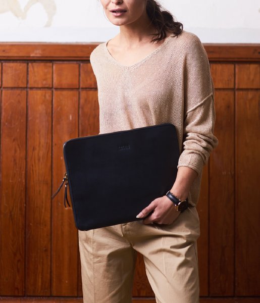 O My Bag Laptop Sleeve Zipper Laptop Sleeve 15 Inch black classic