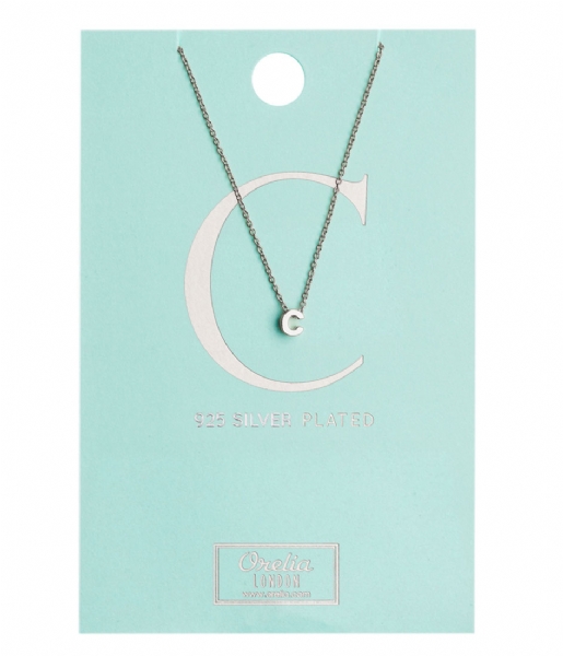 Orelia Necklace Necklace Initial C silver plated (10364)