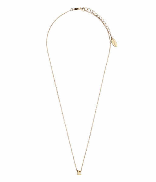 Orelia Necklace Necklace initial E Gold plated (ORE26347)