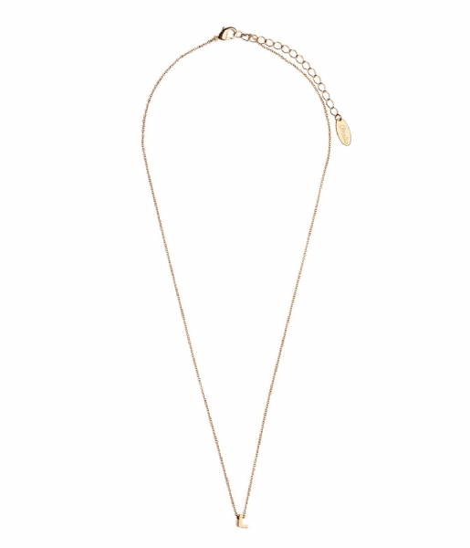 Orelia Necklace Necklace initial L Gold plated (ORE26354)
