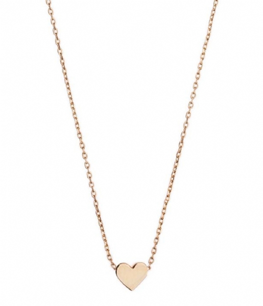 Orelia Necklace Thread Through Heart Necklace mixed plate (10159)