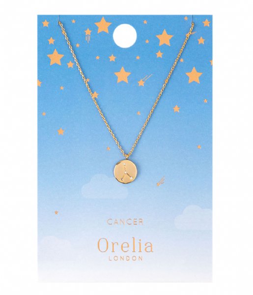 Orelia Necklace Cancer Constellation Necklace pale gold (20653)