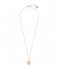 Orelia Necklace Engrave Coin Ditsy Necklace pale gold (22047)