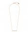 Orelia Necklace Horizontal Bar Short Necklace rosegold plated (22069)