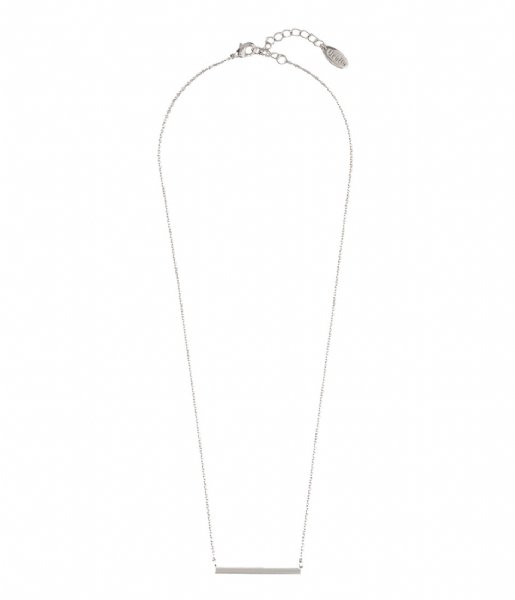 Orelia Necklace Horizontal Bar Short Necklace silver color (22070)