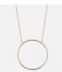 Orelia Necklace Large Open Circle Necklace pale gold plated (23041)