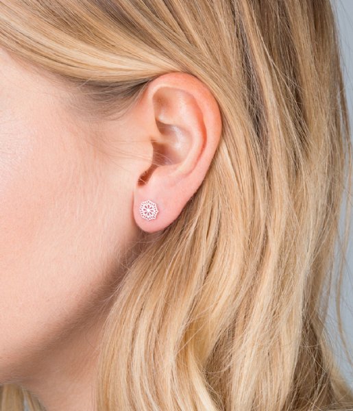 Orelia Earring Filigree Stud Earring  silver plated (22706)