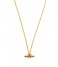 Orelia Necklace T-Bar Chain Knot Necklace Gold colored