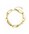 Orelia Bracelet Entwined Open Link And Snake Chain Bracelet Gold colored