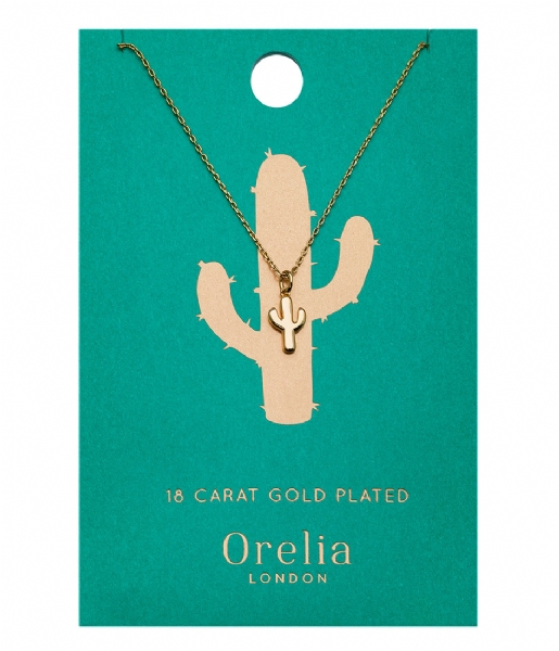 Orelia Necklace Cactus Ditsy Necklace pale gold