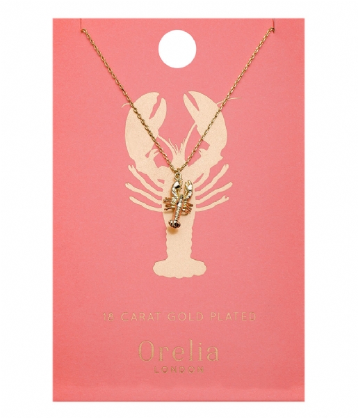 Orelia Necklace Lobster Ditsy Necklace  pale gold