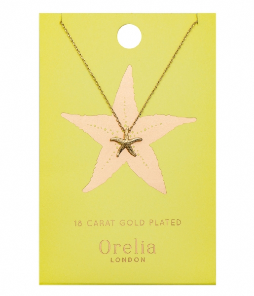 Orelia Necklace Starfish Ditsy Necklace pale gold