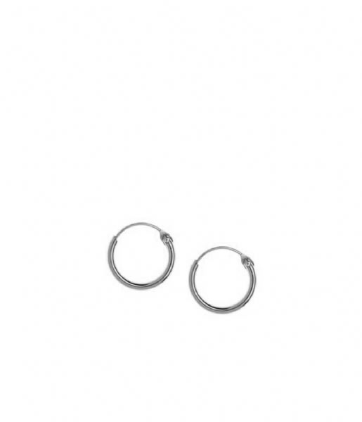 Orelia Earring Micro Hoop Earrings silver plated (9315)