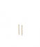 Orelia Earring Fine Bar Stud Earrings pale gold plated (10041)