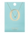 Orelia Necklace Necklace Initial O pale gold (ORE21152)
