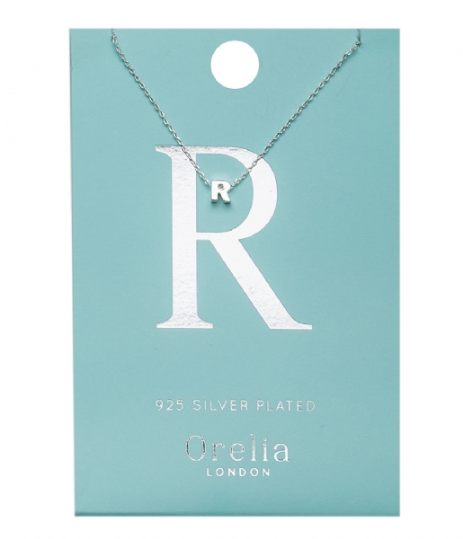 Orelia Necklace Necklace Initial R silver plated (21159)