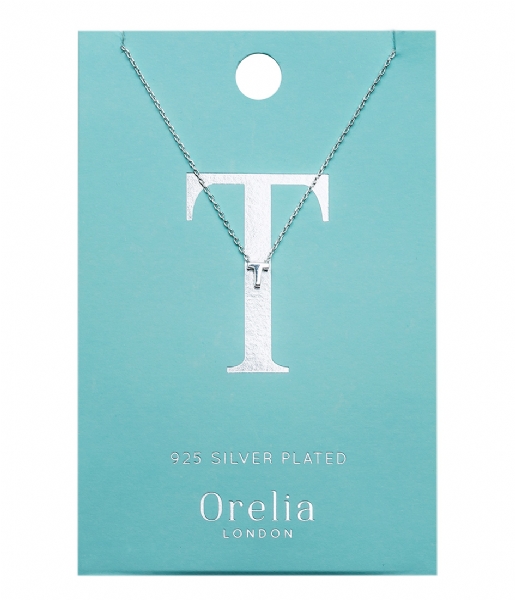 Orelia Necklace Necklace Initial T silver plated (21161)