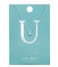 Orelia Necklace Necklace Initial U silver plated (21163)