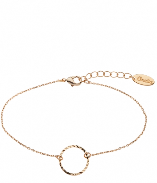 Orelia Bracelet Open Circle Chain Bracelet pale gold (20003)