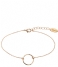 Orelia Bracelet Open Circle Chain Bracelet pale gold (20003)