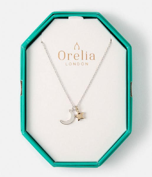 Orelia Necklace Moon And Star Giftbox mixed plate (23371)