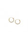 Orelia Earring Micro Hoop Earrings pale gold plated (9314)