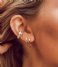 Orelia Earring Lightning and star ear party gold plated (ore24482)
