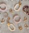 Orelia Earring Pearl Drop Huggie Hoops gold plated (ore25004)