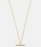 Orelia Necklace T-Bar Ditsy Necklace gold plated (ore25056)