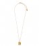 Orelia Necklace Bevelled Square Short Necklace pale gold plated (ORE25157)