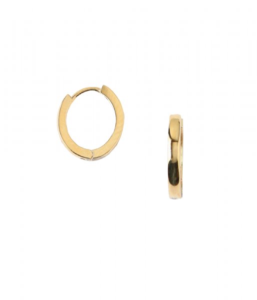 Orelia Earring Clean Metal Huggie Hoop gold plated (ORE24396)