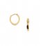 Orelia Earring Clean Metal Huggie Hoop gold plated (ORE24396)