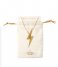 Orelia Necklace Electric Lightning Gift Pouch pale gold plated (ORE25167)