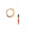 Orelia Earring Rainbow Pave Huggie Hoop gold plated (ORE22922)