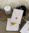 Orelia Necklace Love Heart Gift Pouch pale gold plated (ORE25168)