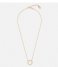 Orelia Necklace Cutout Hexagon Charm Necklace gold plated (ORE24107)