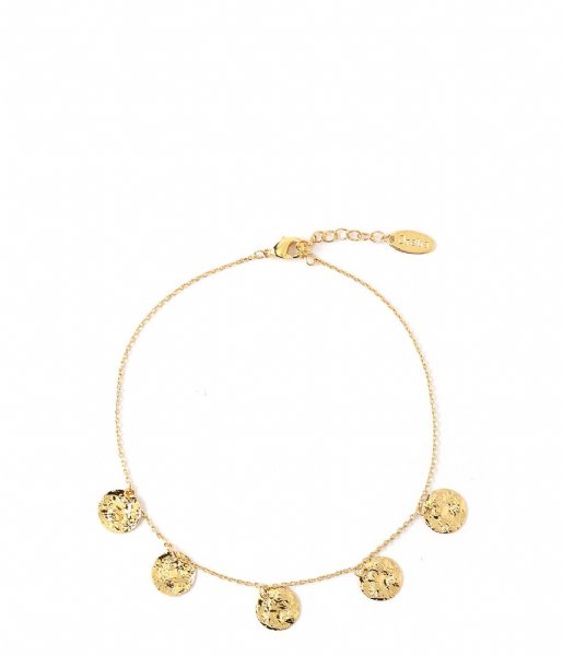 Orelia  Anklet Coins gold colored (ORE25595)