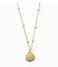 Orelia Necklace Metal Shell Satellite Chain Necklace gold plated (ORE25419)