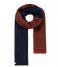 POM Amsterdam Scarf Double Furry Shimmer donker blauw