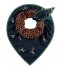 POM Amsterdam Scarf Double Carousel Ride donker blauw
