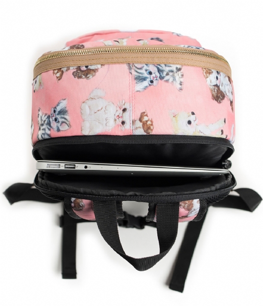 Pick & Pack Laptop Backpack Cute Animals Backpack 13 Inch rose multi (48)