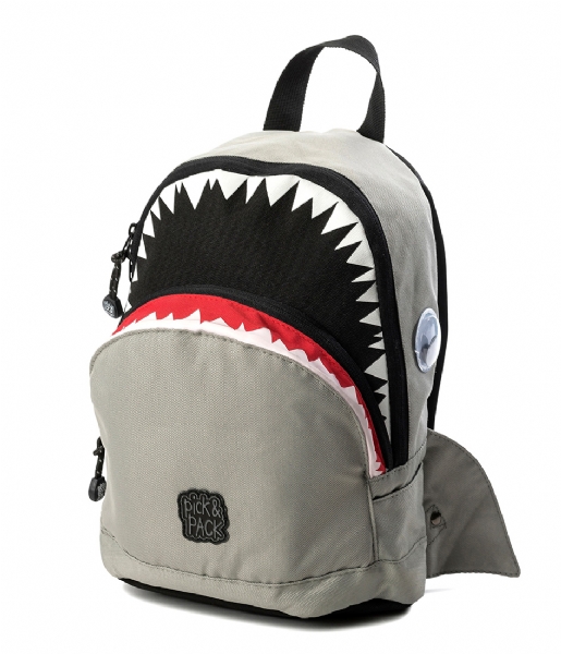 Pick & Pack Everday backpack Backpack Shark Shape grey (02)