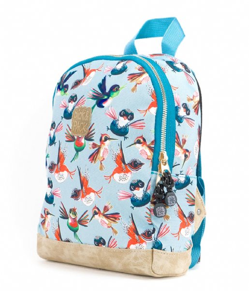 Pick & Pack Everday backpack Birds Backpack XS Dusty blue (71)