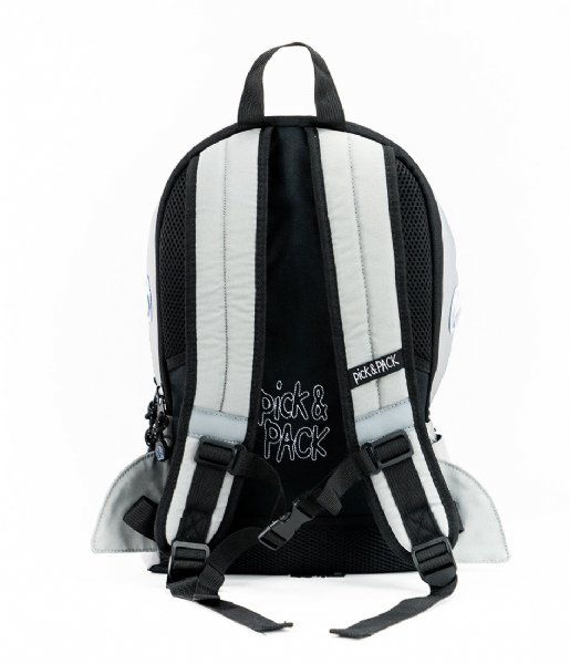 Pick & Pack Everday backpack Shark Shape Backpack M 13 Inch Grey (02)